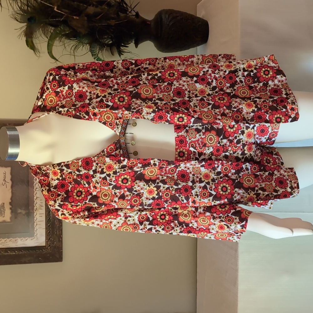 Sz L NWT 3-Piece Retro Print Swimsuit by SHEIN